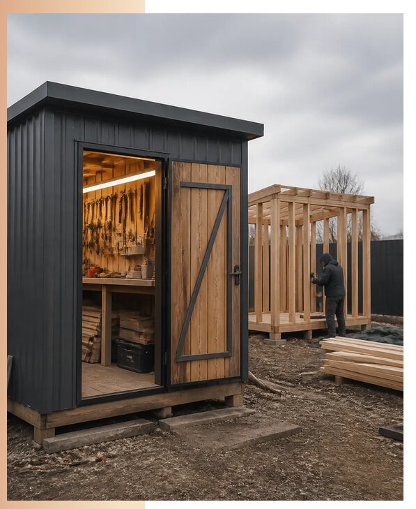 Изготовление хозблоков-мастерских на заказ с доставкой в Мегионе